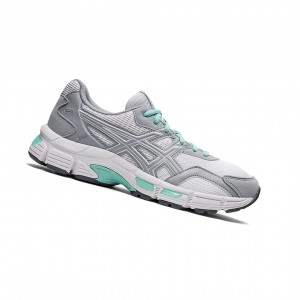 Basket Asics GEL-JOG MC Femme Blanche Grise | VJXF86091