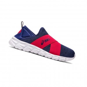 Basket Asics QUANTUM LYTE SLIP-ON Femme Indigo Bleu Rouge | BFXR86971