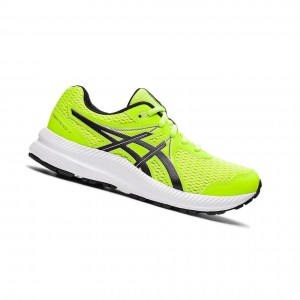 Chaussure Running Asics CONTEND 7 GS Enfant Vert Noir | AVNG92603