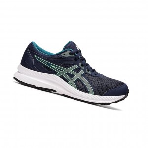 Chaussure Running Asics CONTEND 8 GS Enfant Midnight / New Leaf | VQDP21657