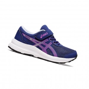 Chaussure Running Asics CONTEND 8 PS Enfant Bleu | EAPW25749