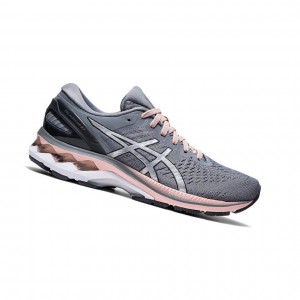 Chaussure Running Asics GEL-KAYANO 27 Larges Femme Grise | YCBU84629