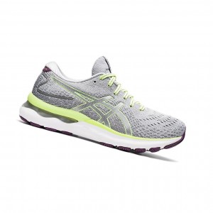 Chaussure Running Asics GEL-NIMBUS 24 (D) Femme Grise Vert | YHTW70921