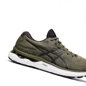 Chaussure Running Asics GEL-NIMBUS 24 Homme Vert Olive | KFTX69078