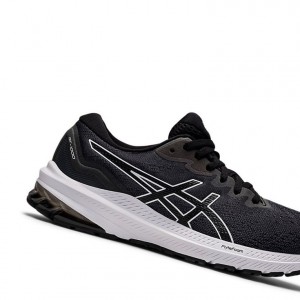 Chaussure Running Asics GT-1000 11 Femme Noir Blanche | YVCB90712