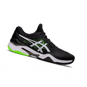 Chaussure Tennis Asics COURT FF 2 Homme Noir Vert | YFDG78059