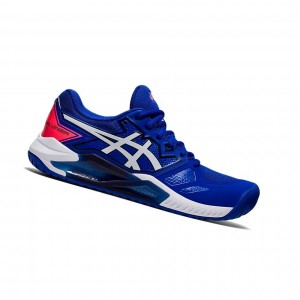 Chaussure Tennis Asics GEL-CHALLENGER 13 Femme Bleu Blanche | CQZG61375