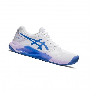 Chaussure Tennis Asics GEL-CHALLENGER 13 Femme Blanche Bleu | LICN65394