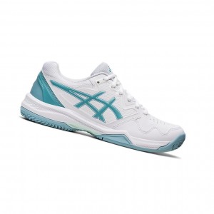 Chaussure Tennis Asics GEL-DEDICATE 7 CLAY Femme Blanche Bleu | VHOW56714