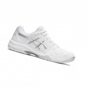 Chaussure Tennis Asics GEL-DEDICATE 7 Femme Blanche Argent | YKUD02497