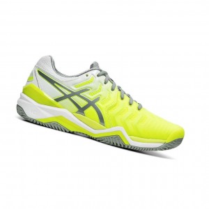 Chaussure Tennis Asics GEL-RESOLUTION 7 Femme Jaune | DRNU51974