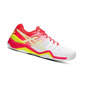 Chaussure Tennis Asics GEL-RESOLUTION 7 Femme Blanche | RDPT31675