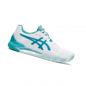 Chaussure Tennis Asics GEL-RESOLUTION 8 (D) Femme Blanche | DWKY58617