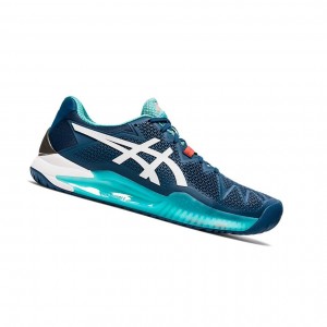 Chaussure Tennis Asics GEL-Resolution 8 Homme Blanche | EMAB72598