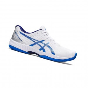 Chaussure Tennis Asics SOLUTION SWIFT FF CLAY Homme Blanche Bleu | CUVO32569