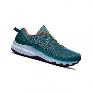 Chaussure Trail Running Asics GEL-Trabuco 10 Femme Misty Pine / Soft Sky | NYKM83710