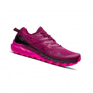 Chaussure Trail Running Asics GEL-Trabuco 10 Femme Fushia Rouge | GVWZ21790