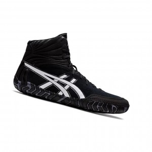 Chaussures De Lutte Asics AGGRESSOR 5 Homme Noir Blanche | IPSY96728