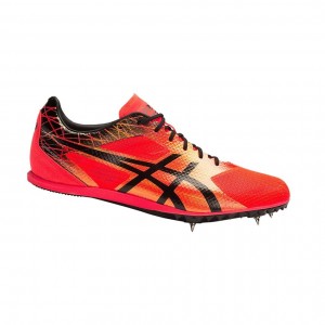 Chaussures Piste Asics COSMORACER MD Femme Corail Noir | UHZI75321