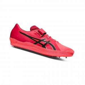 Chaussures Piste Asics HIGH JUMP PRO 2 Femme Rouge Noir | CKWH43512