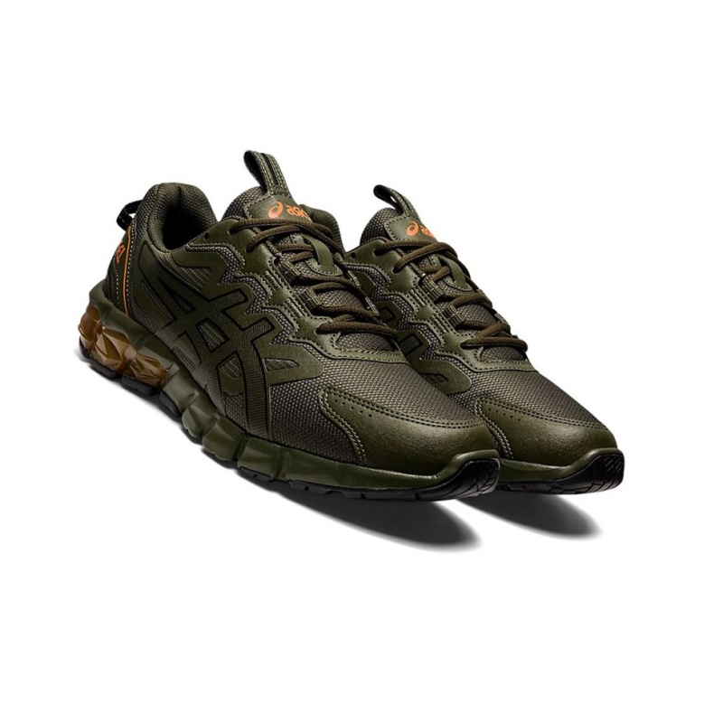 Basket Asics GEL-QUANTUM 90 Homme Vert Olive Noir | DSXM25310