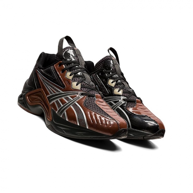 Basket Asics HN2-S PROTOBLAST Homme Chocolat Marron Grise | FZIM13096