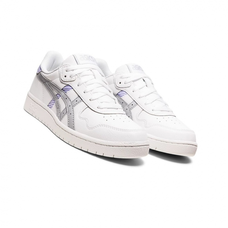 Basket Asics JAPAN S Femme Blanche Grise | GUFC38197