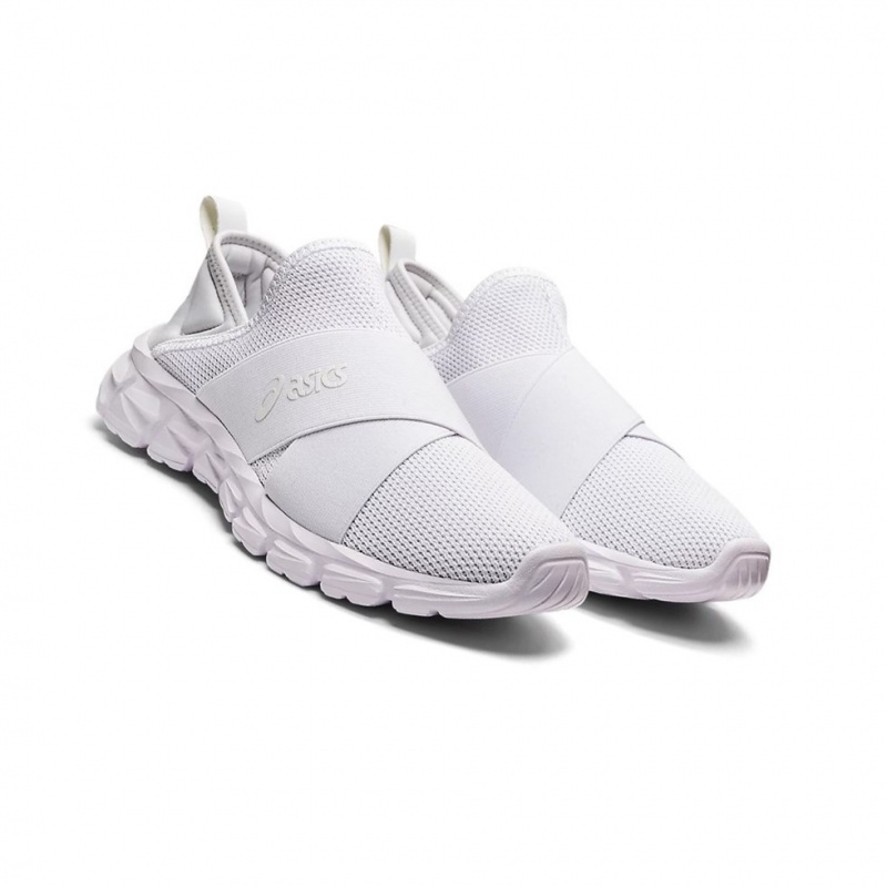 Basket Asics QUANTUM LYTE SLIP-ON Femme Blanche Blanche | XEFY81647