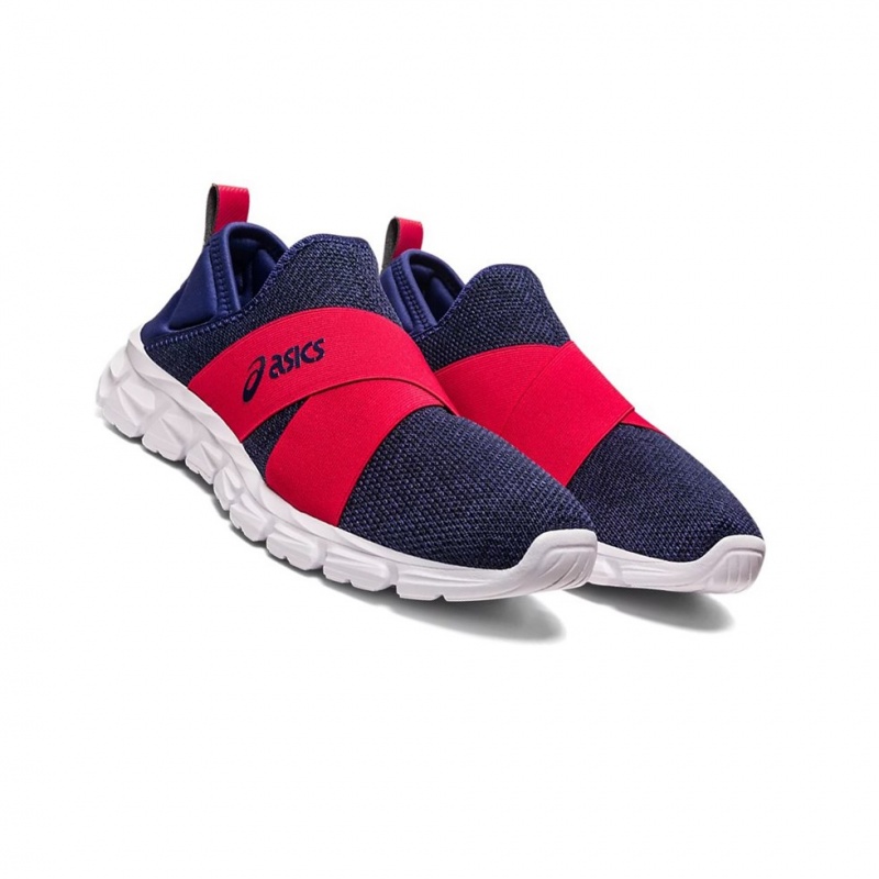 Basket Asics QUANTUM LYTE SLIP-ON Homme Indigo Bleu Rouge | QVJH91238