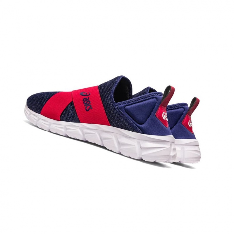 Basket Asics QUANTUM LYTE SLIP-ON Homme Indigo Bleu Rouge | QVJH91238