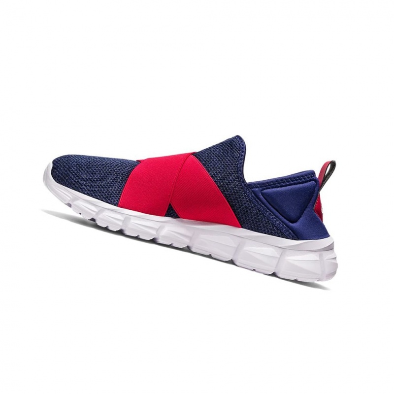 Basket Asics QUANTUM LYTE SLIP-ON Homme Indigo Bleu Rouge | QVJH91238