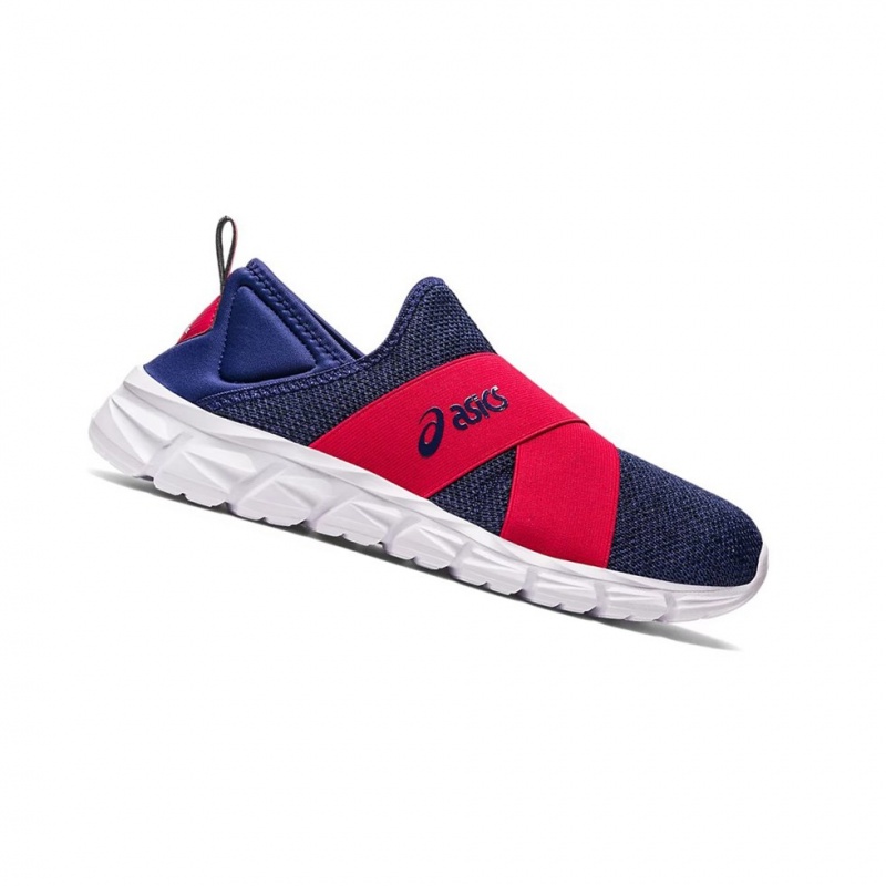 Basket Asics QUANTUM LYTE SLIP-ON Homme Indigo Bleu Rouge | QVJH91238