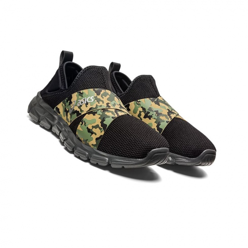 Basket Asics QUANTUM LYTE SLIP-ON Homme Noir Camouflage | VCMZ03846