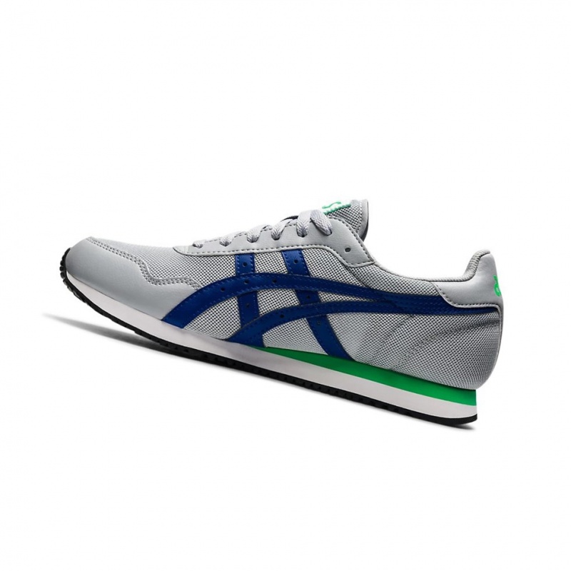 Basket Asics TIGER RUNNER Homme Grise Bleu | SDCM07816