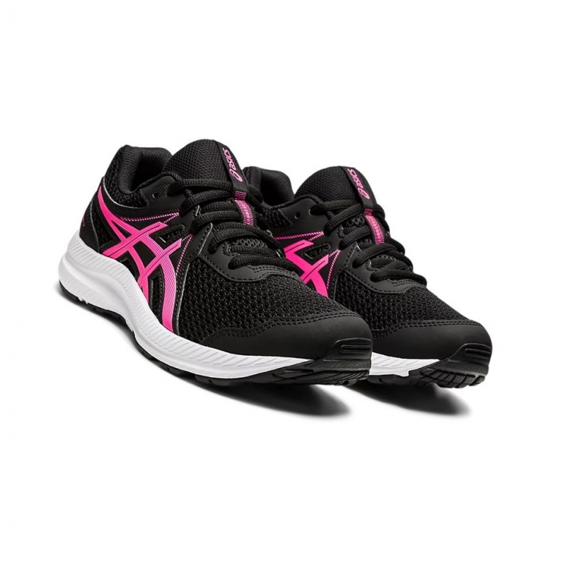 Chaussure Running Asics CONTEND 7 GS Enfant Noir Rose | WNEM27643