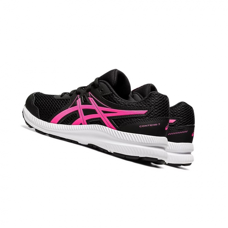 Chaussure Running Asics CONTEND 7 GS Enfant Noir Rose | WNEM27643