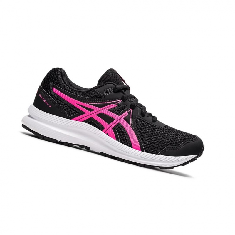 Chaussure Running Asics CONTEND 7 GS Enfant Noir Rose | WNEM27643