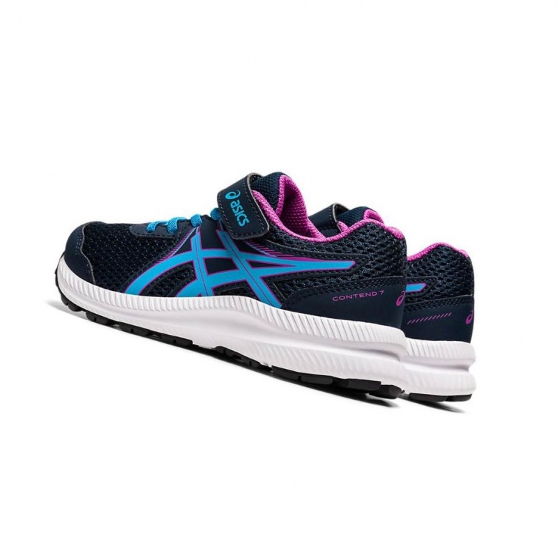 Chaussure Running Asics CONTEND 7 PS Enfant Bleu | OZKL85319