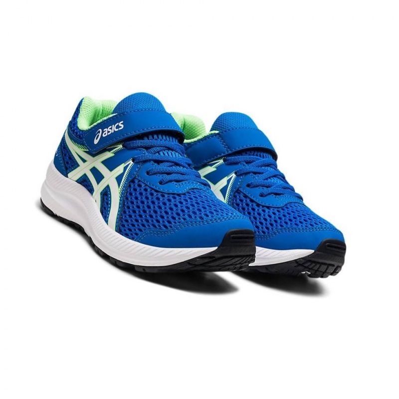 Chaussure Running Asics CONTEND 7 PS Enfant Bleu | VQEL75318