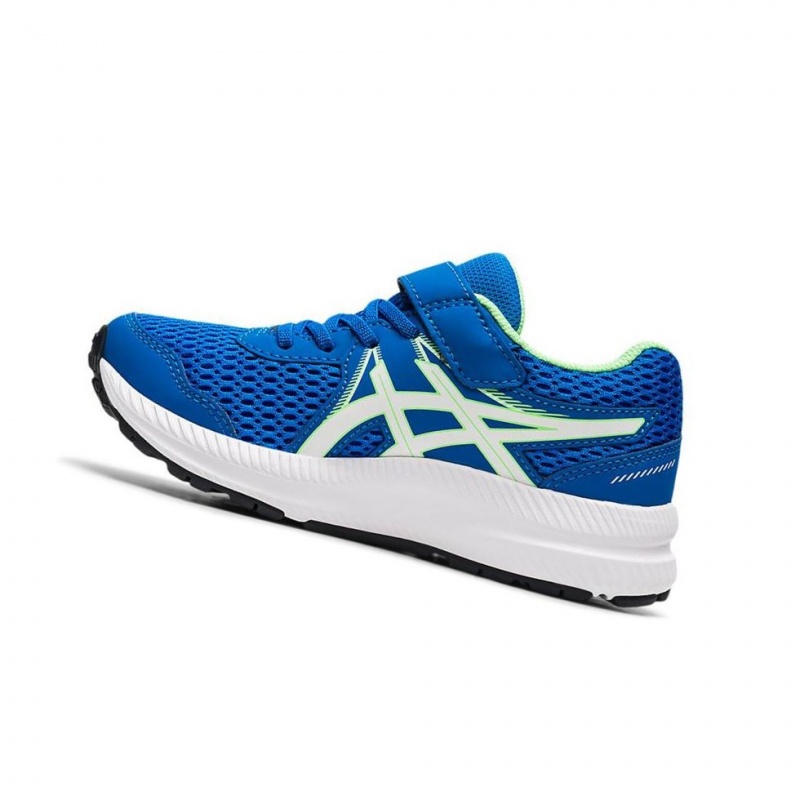 Chaussure Running Asics CONTEND 7 PS Enfant Bleu | VQEL75318