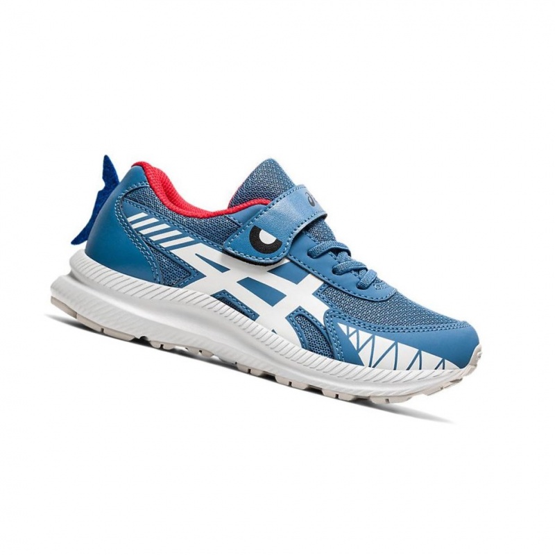 Chaussure Running Asics CONTEND 7 PS Enfant Bleu | QBCU01384