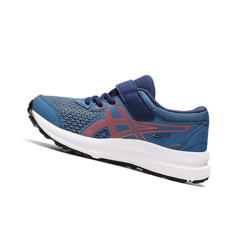 Chaussure Running Asics CONTEND 8 PS Enfant Azur | RVQI98602