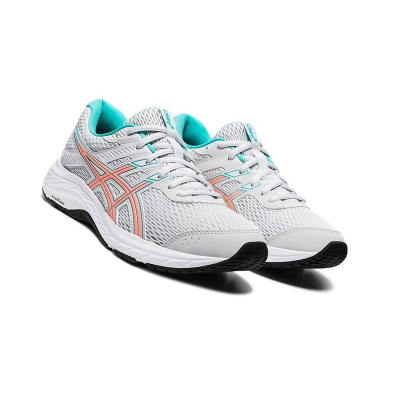 Chaussure Running Asics GEL-CONTEND 6 Femme Blanche | LASR20345