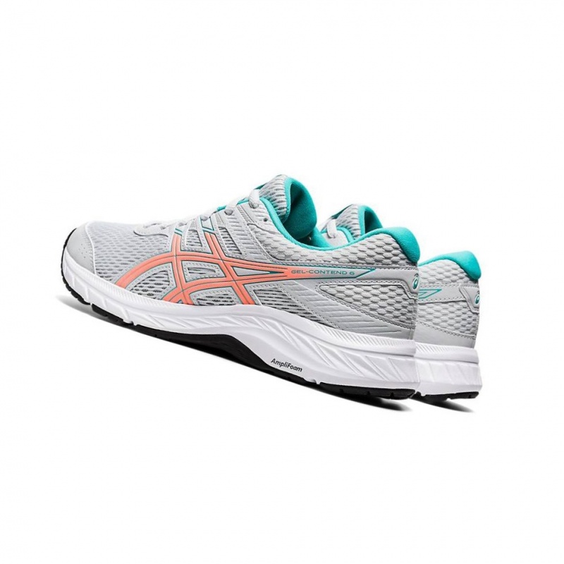 Chaussure Running Asics GEL-CONTEND 6 Femme Blanche | LASR20345