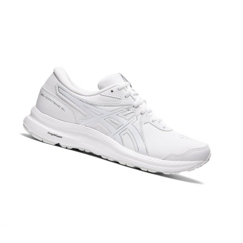 Chaussure Running Asics GEL-CONTEND SL Femme Blanche | KBVQ06891