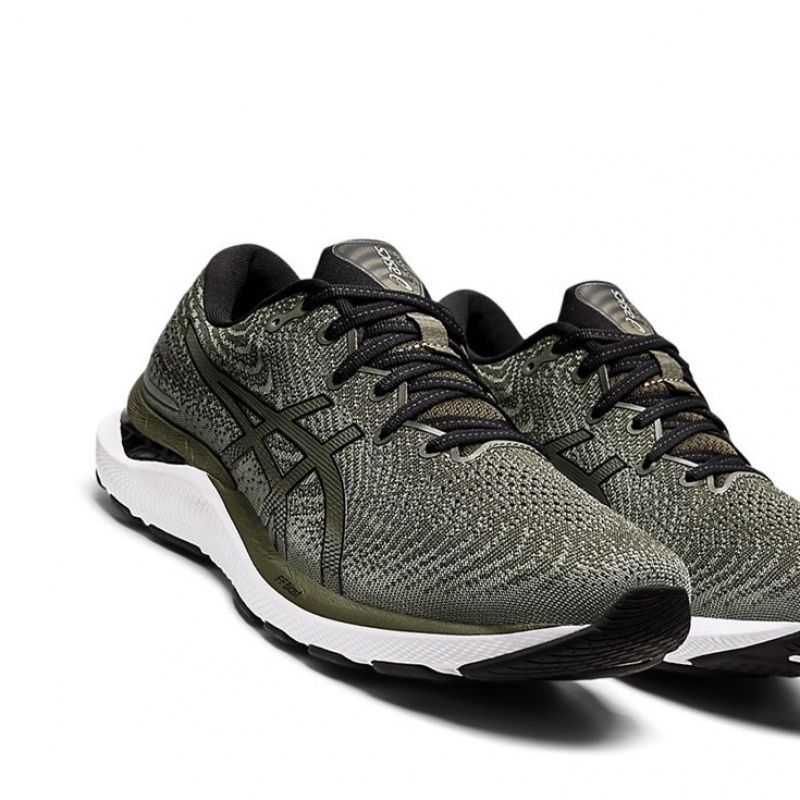 Chaussure Running Asics GEL-CUMULUS 24 Homme Vert Olive Noir | PWJK43659