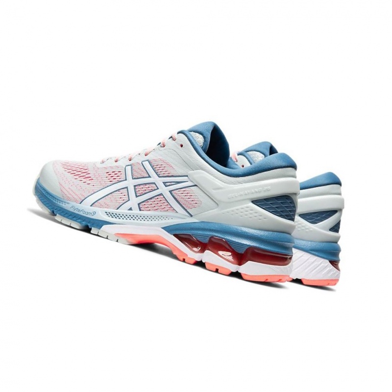 Chaussure Running Asics GEL-KAYANO 26 wide Femme Blanche | PUQT13580