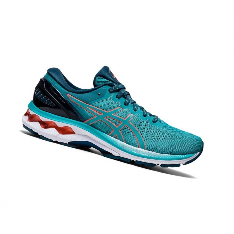 Chaussure Running Asics GEL-KAYANO 27 Femme Turquoise | GRCO51093