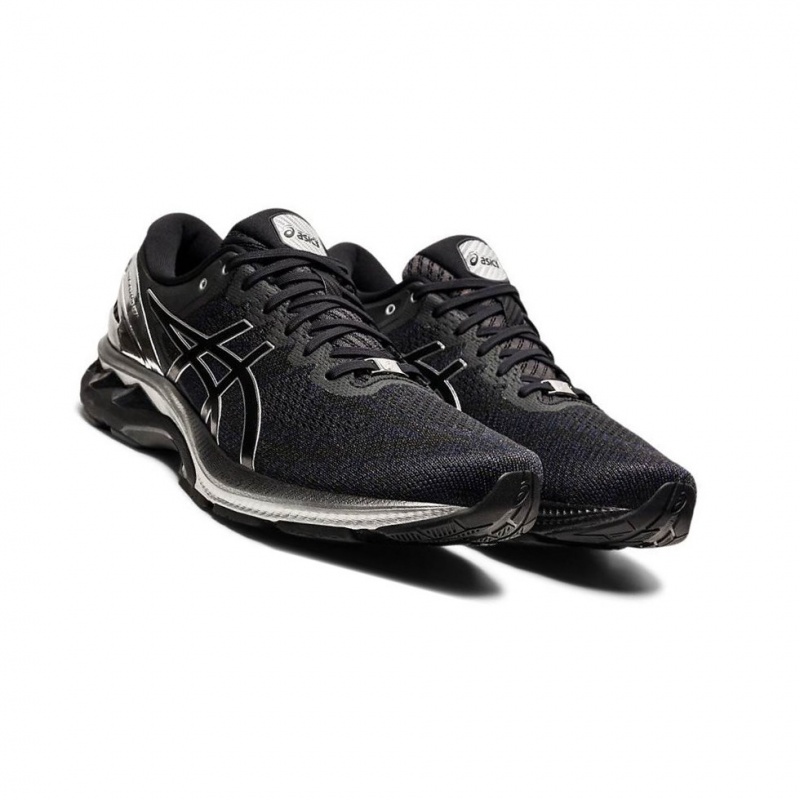 Chaussure Running Asics GEL-KAYANO 27 PLATINUM Homme Noir | RYXL49275