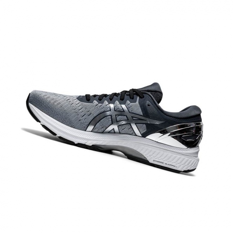 Chaussure Running Asics GEL-KAYANO 27 PLATINUM Homme Grise | PSJL64597